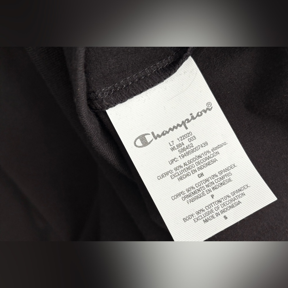 Champion Black Tank Dress with Logo XS or S - Picture 5 of 6